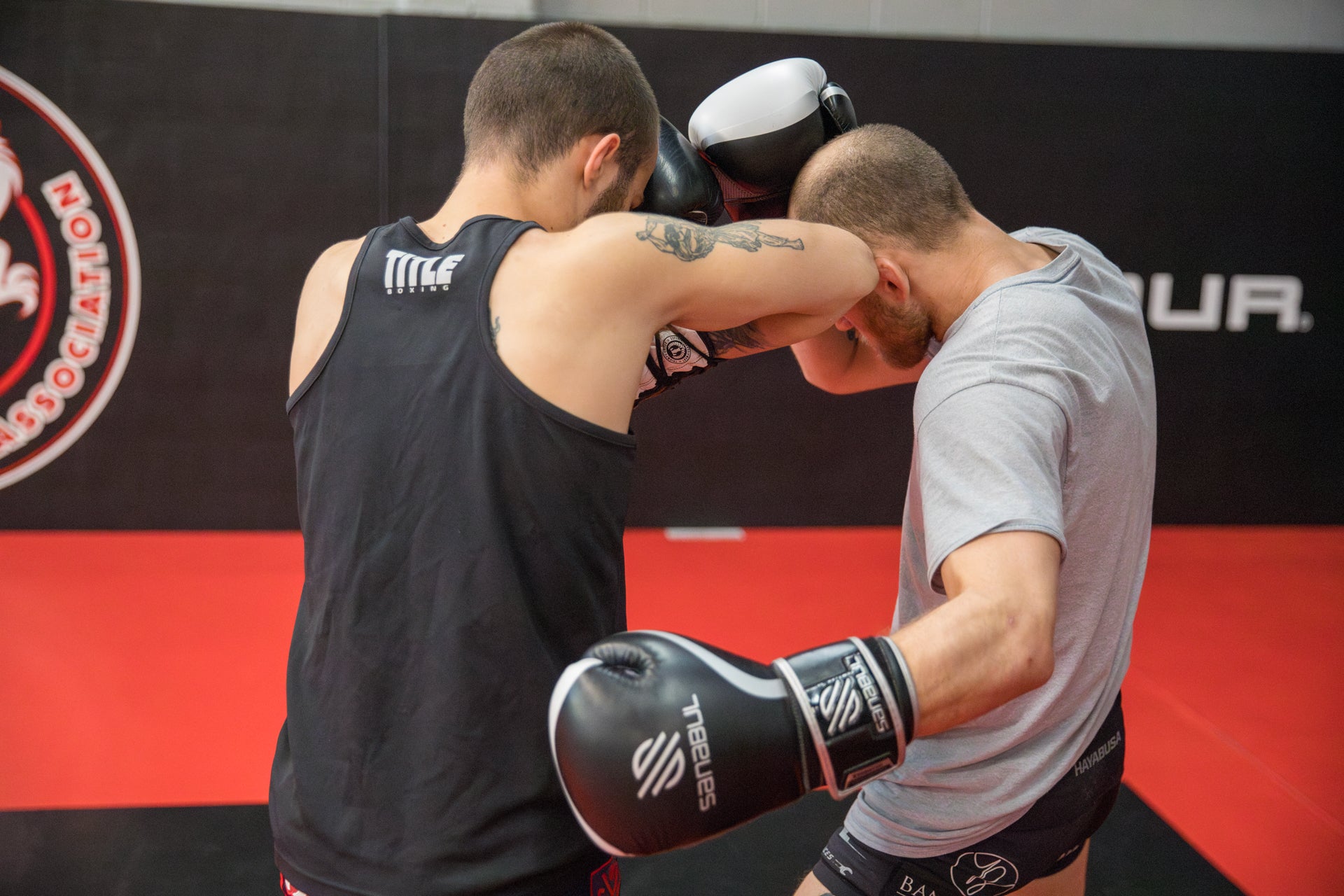 A photo of fighters demonstrating techniques