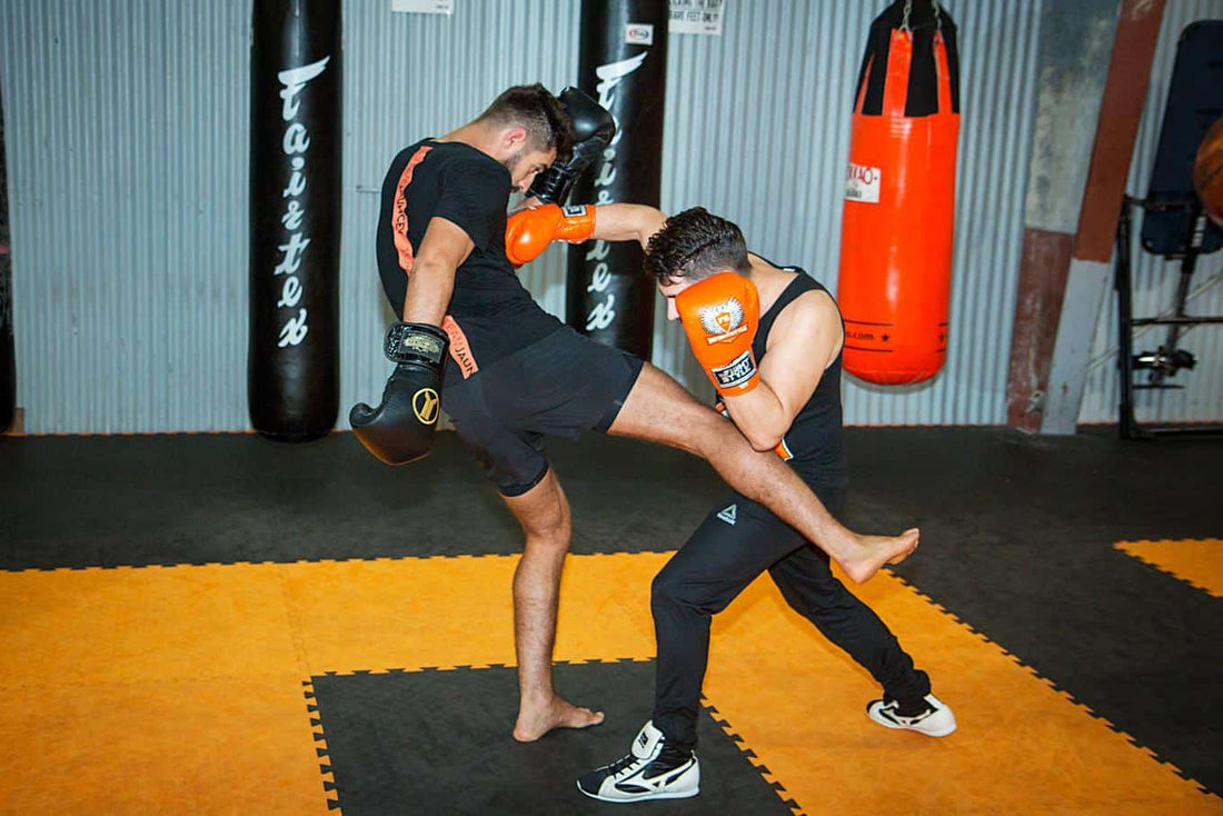 Kickboxing Sparring - Countering Low Kicks using Boxing with Jay Jauncey